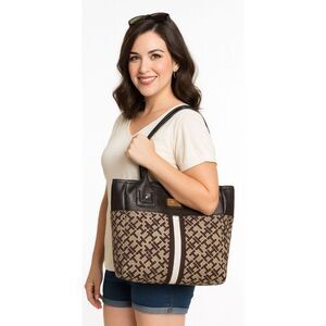 Vintage Tommy Hilfiger Bag Shoulder Handbag Tote Purse Satchel Women's WOMAN'S
